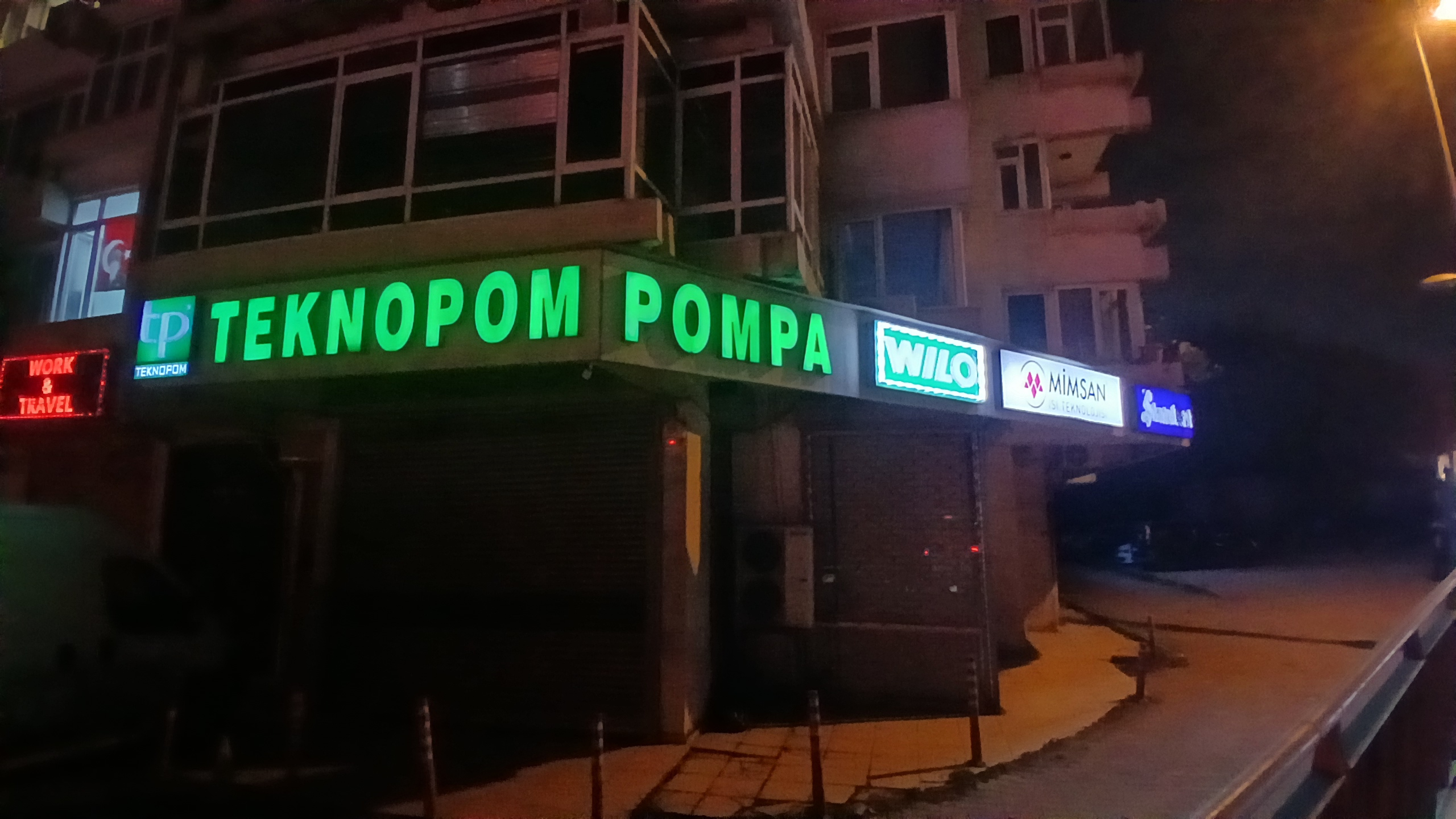 İşletme Dış Cephe Işıklı Tabela